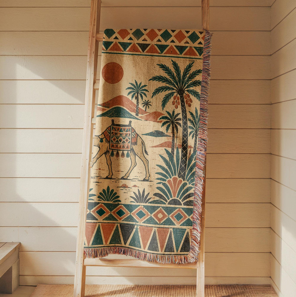 Camel Woven Blanket