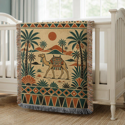 Camel Woven Blanket