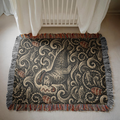 Seal Woven Blanket
