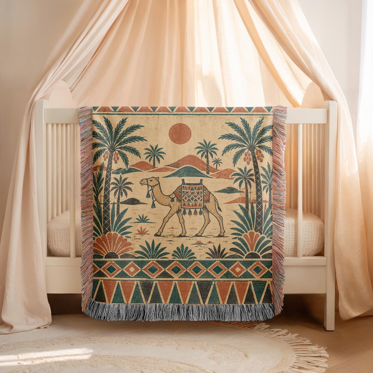 Camel Woven Blanket