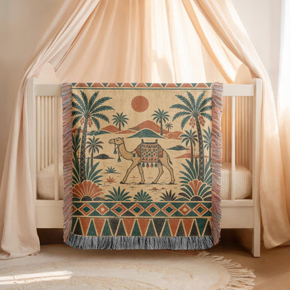 Camel Woven Blanket