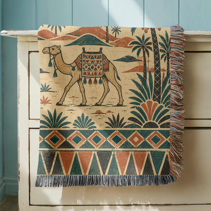 Camel Woven Blanket