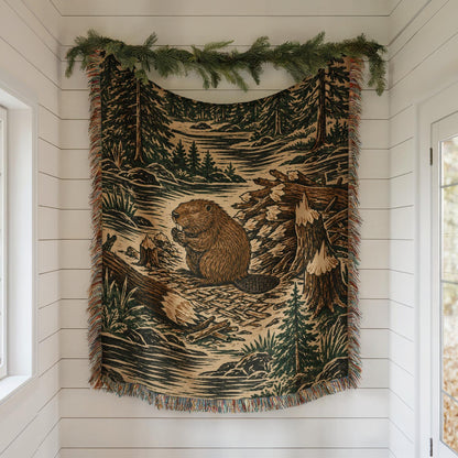 Beaver Woven Blanket