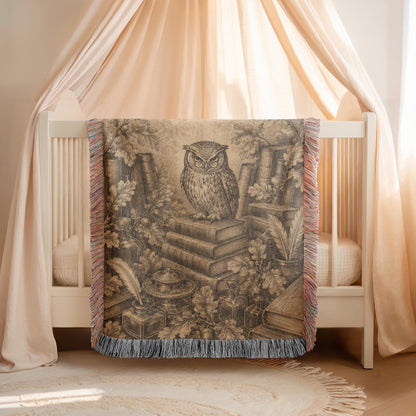 Owl Woven Blanket