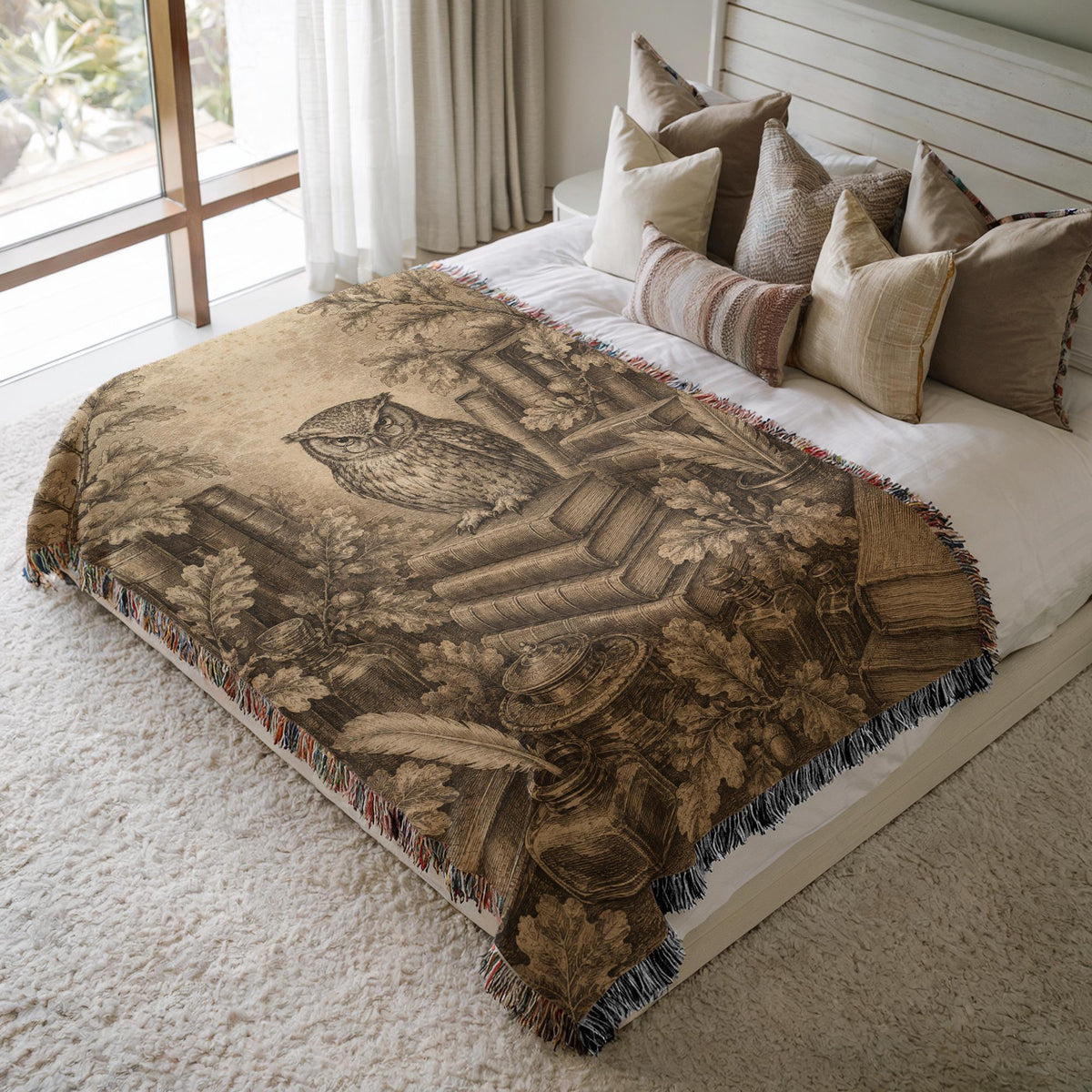 Owl Woven Blanket