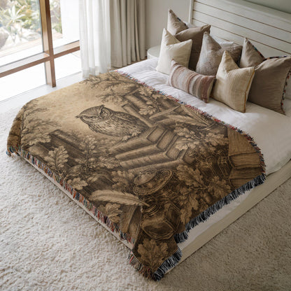 Owl Woven Blanket