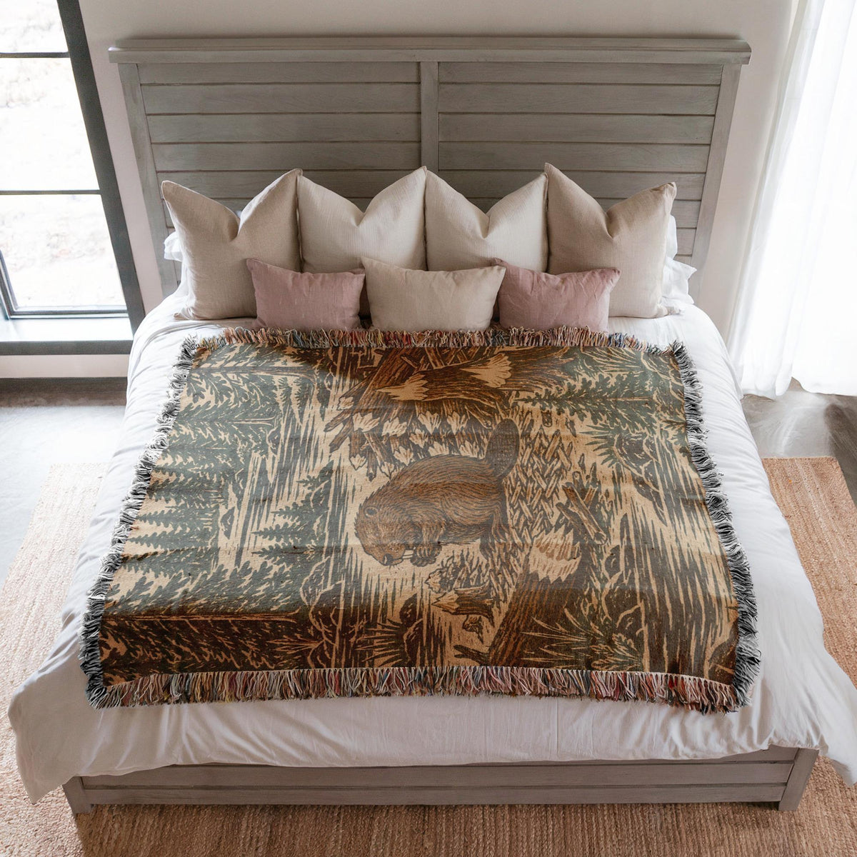 Beaver Woven Blanket