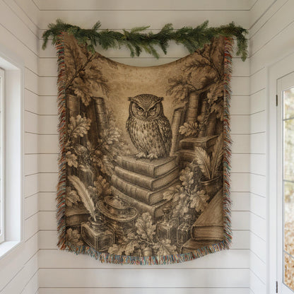 Owl Woven Blanket