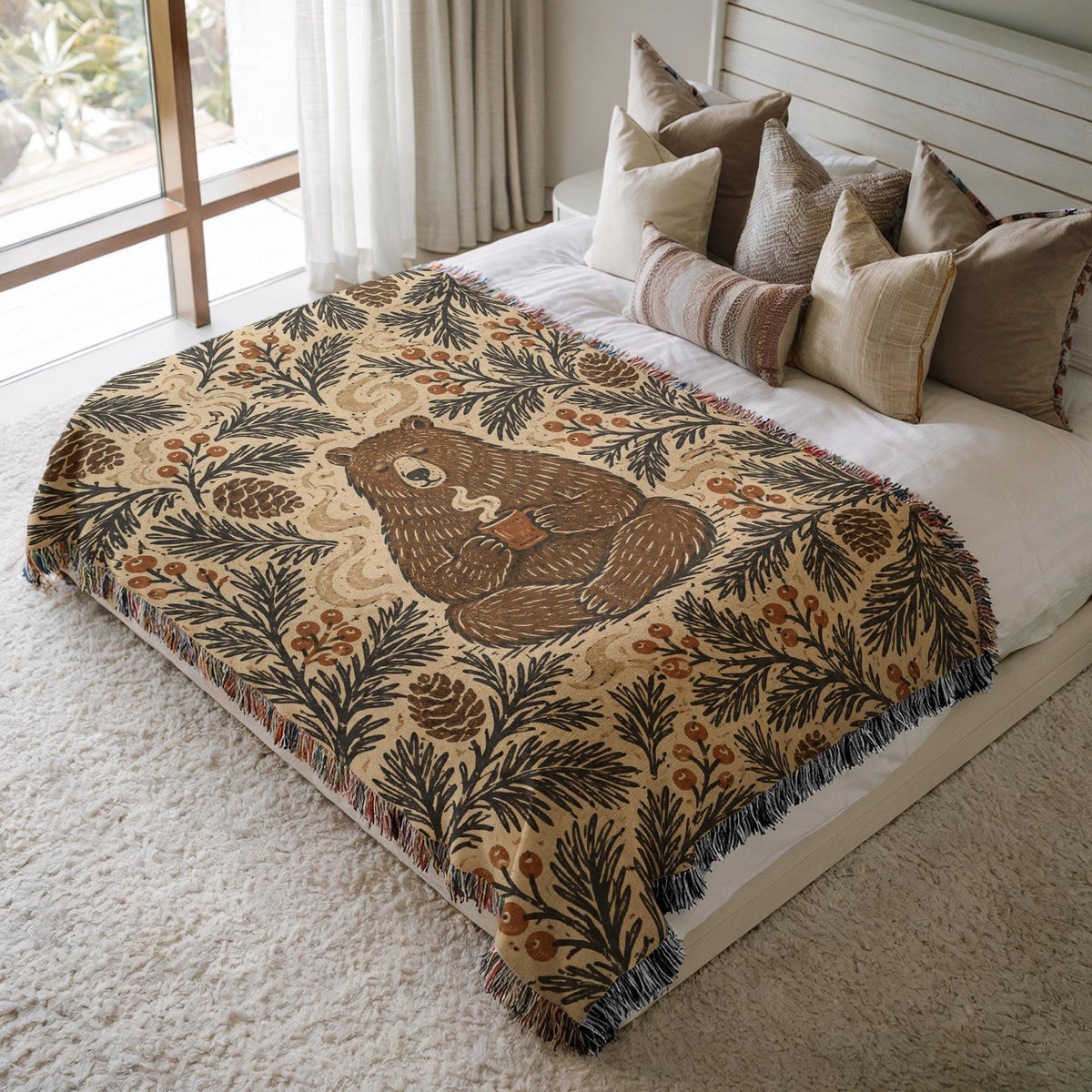 Bear Woven Blanket