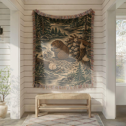 Beaver Woven Blanket
