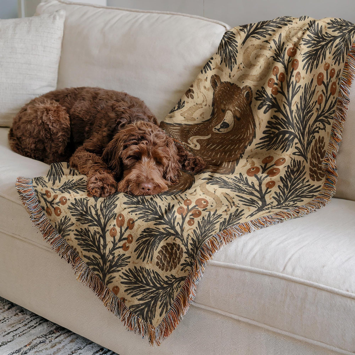 Bear Woven Blanket