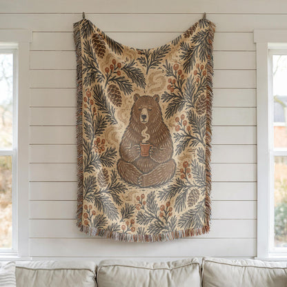 Bear Woven Blanket