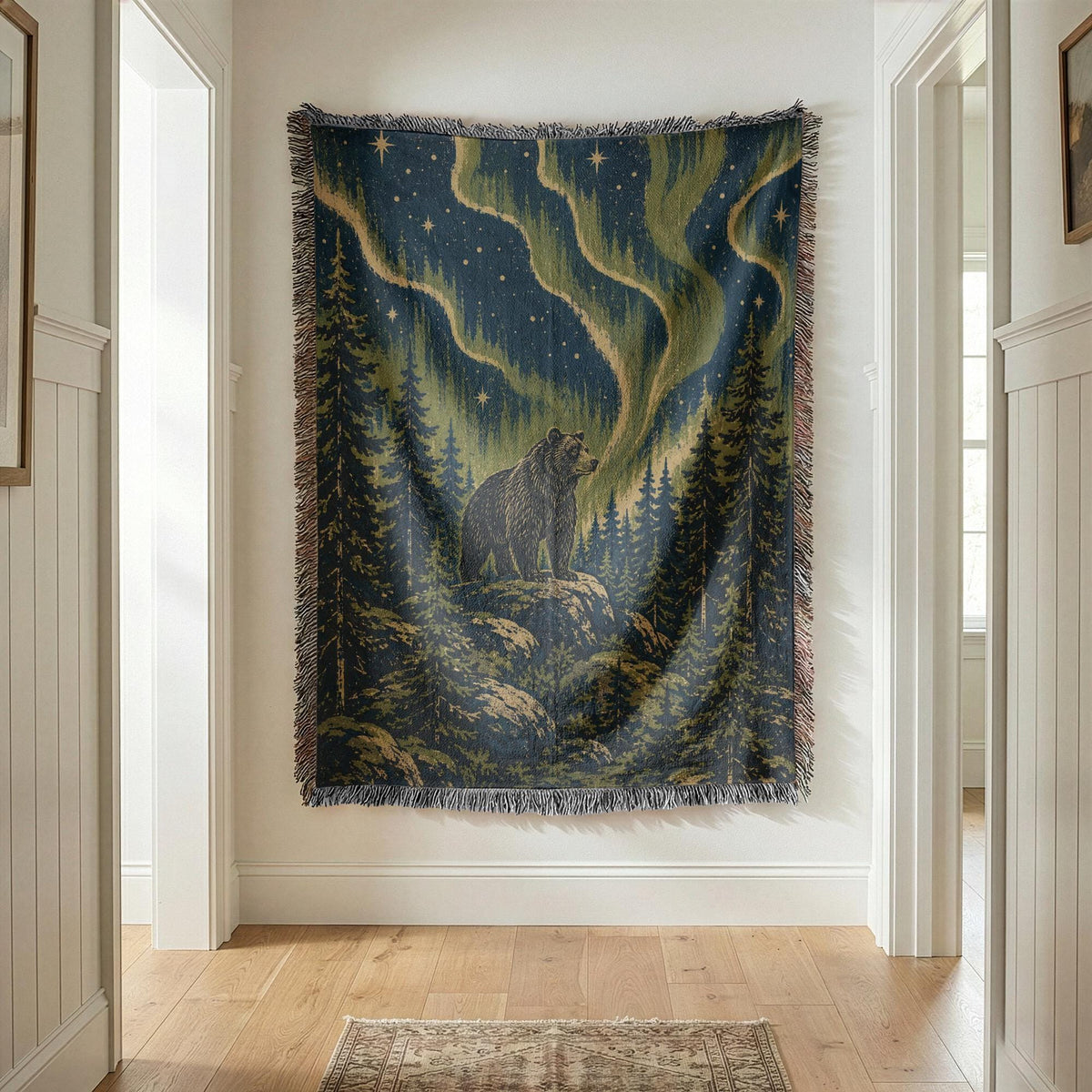 Bear Woven Blanket