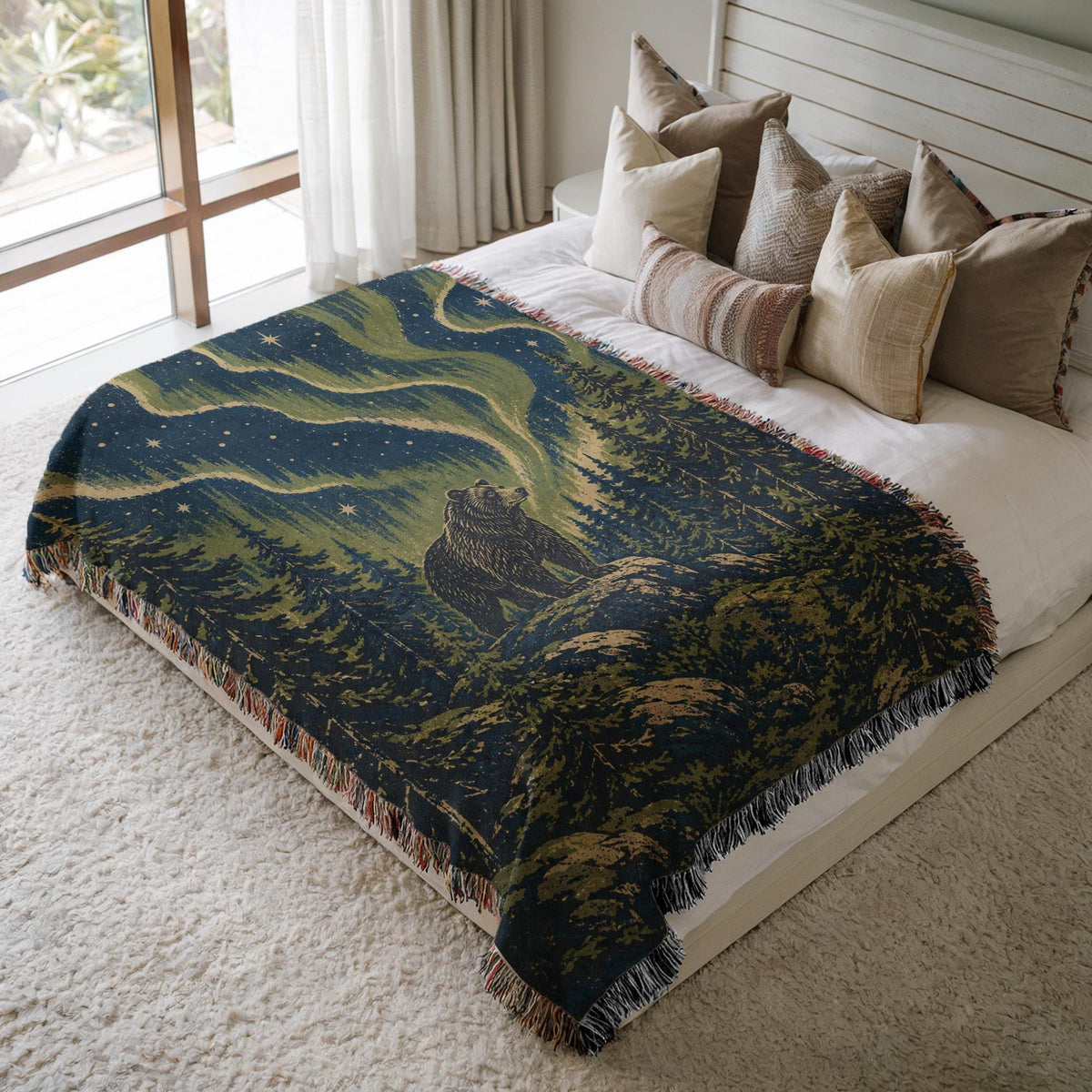 Bear Woven Blanket