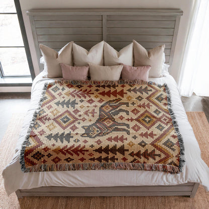 Wolf Woven Blanket