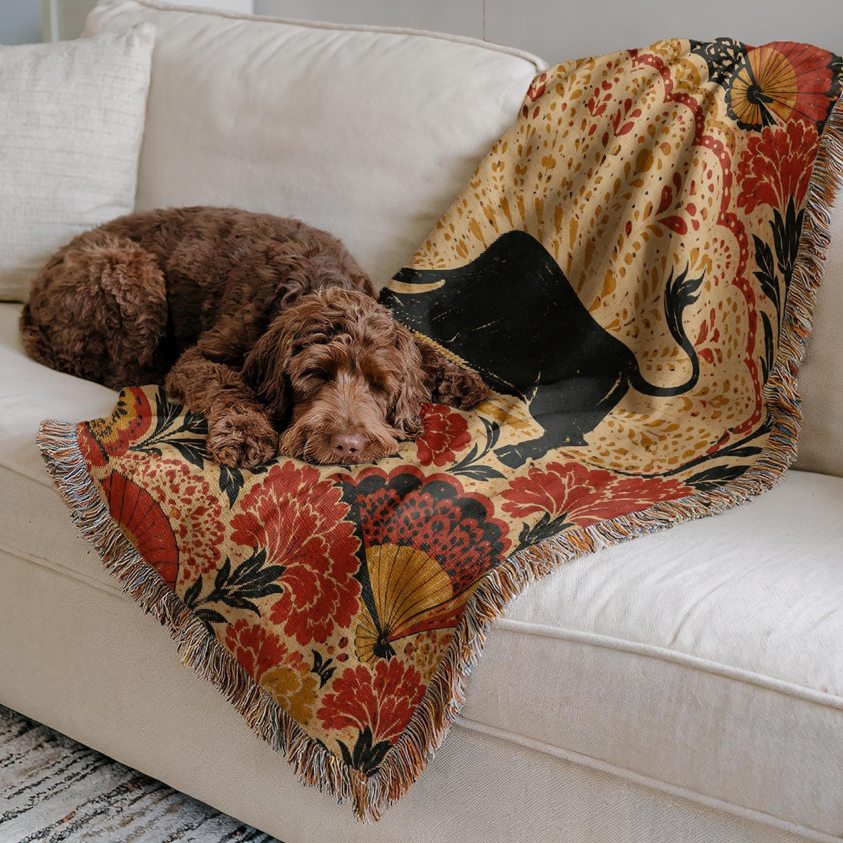 Spanish Bull Woven Blanket