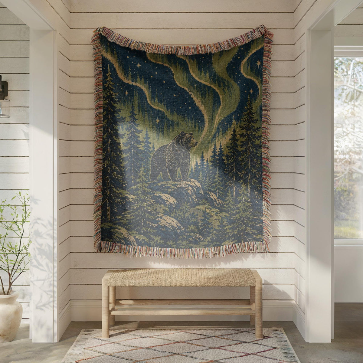 Bear Woven Blanket