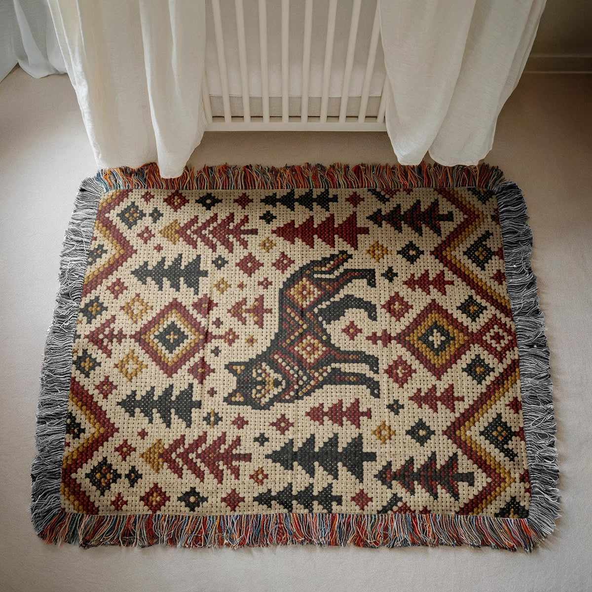 Wolf Woven Blanket