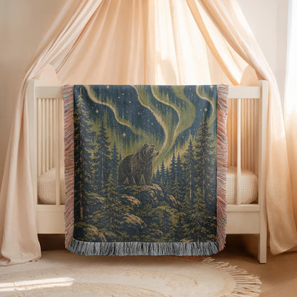 Bear Woven Blanket