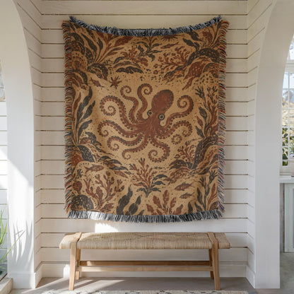 Octopus Woven Blanket