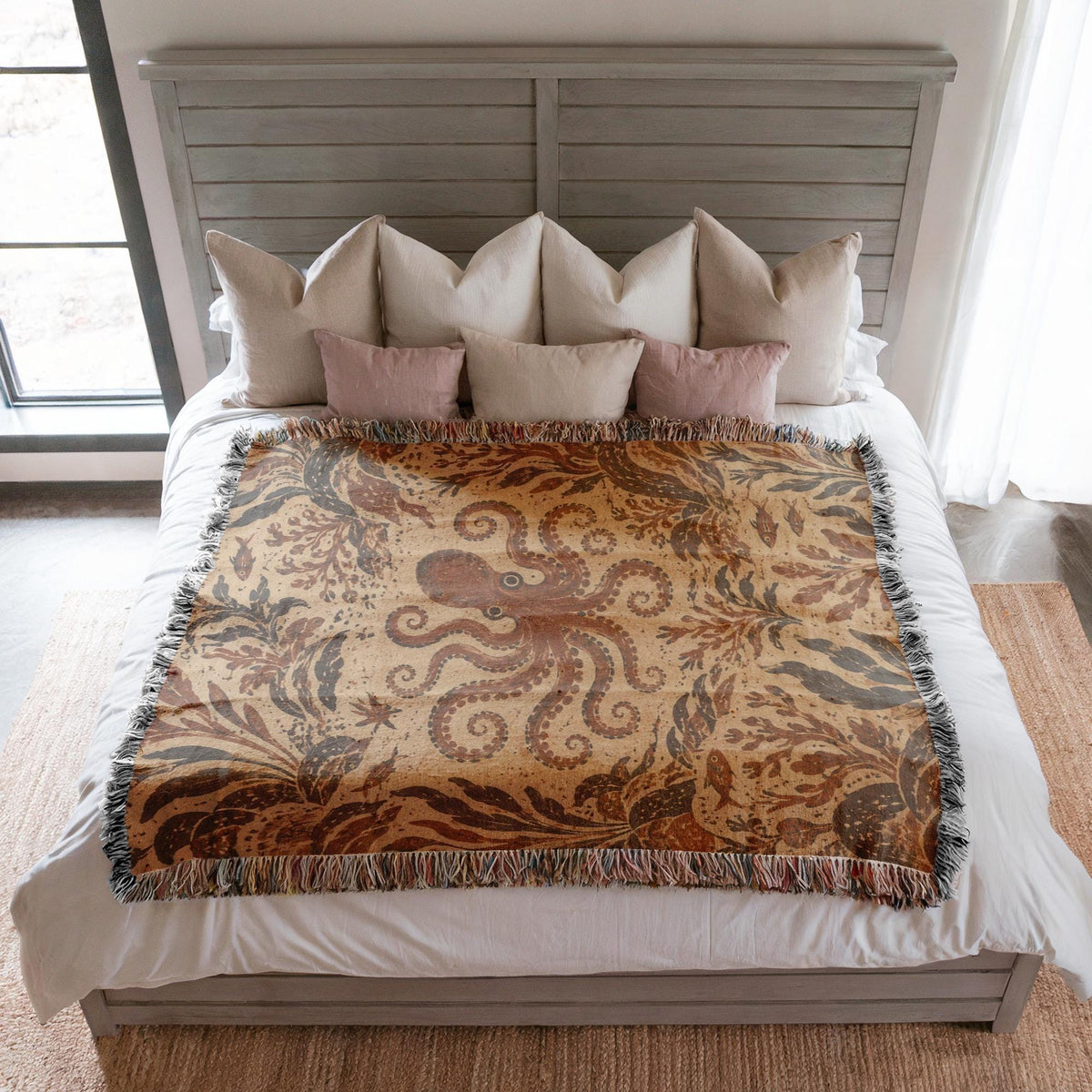 Octopus Woven Blanket