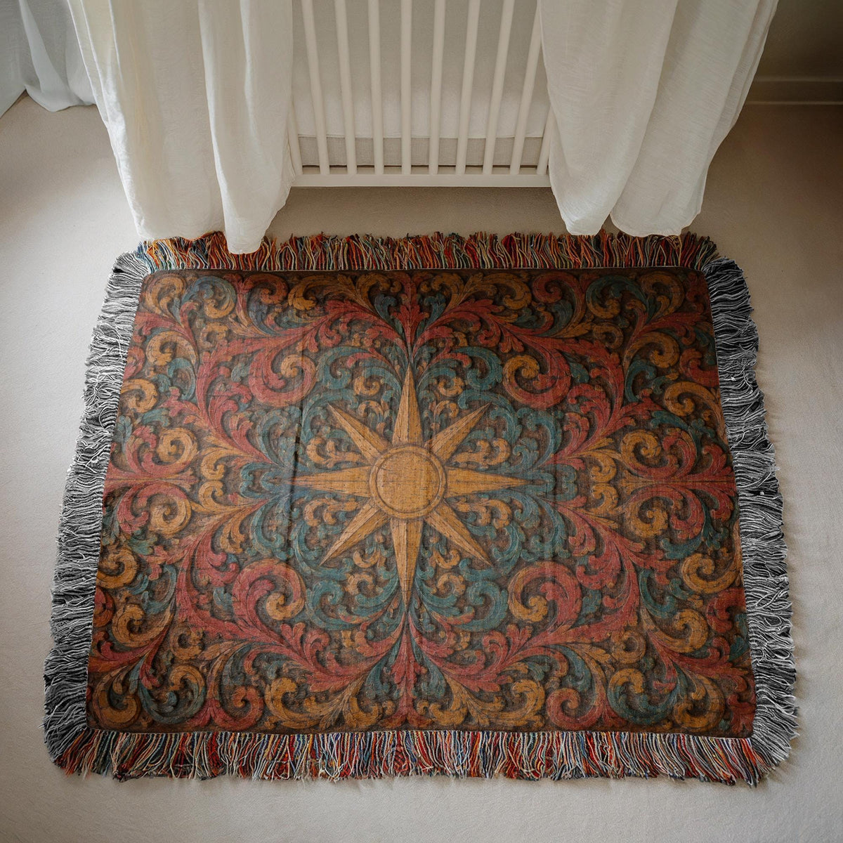 Sun Compass Woven Blanket