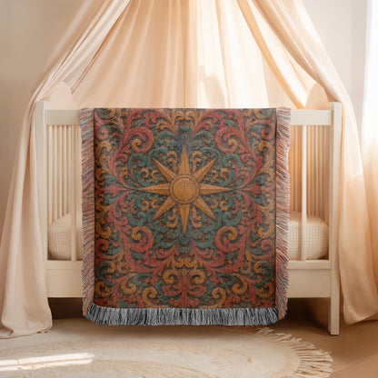 Sun Compass Woven Blanket