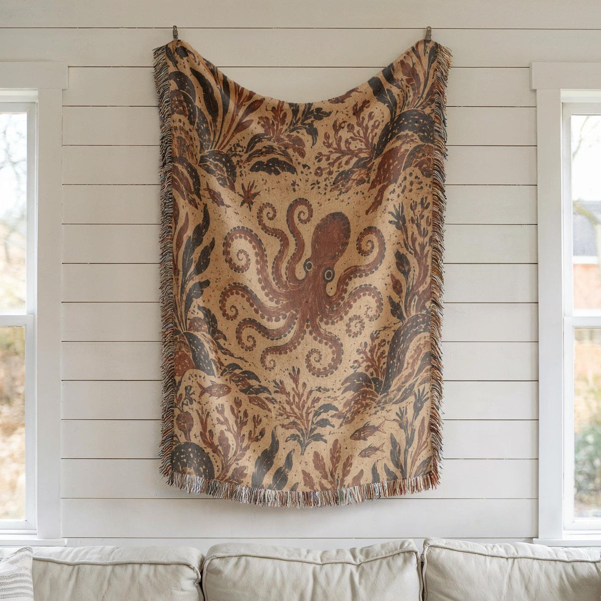 Octopus Woven Blanket