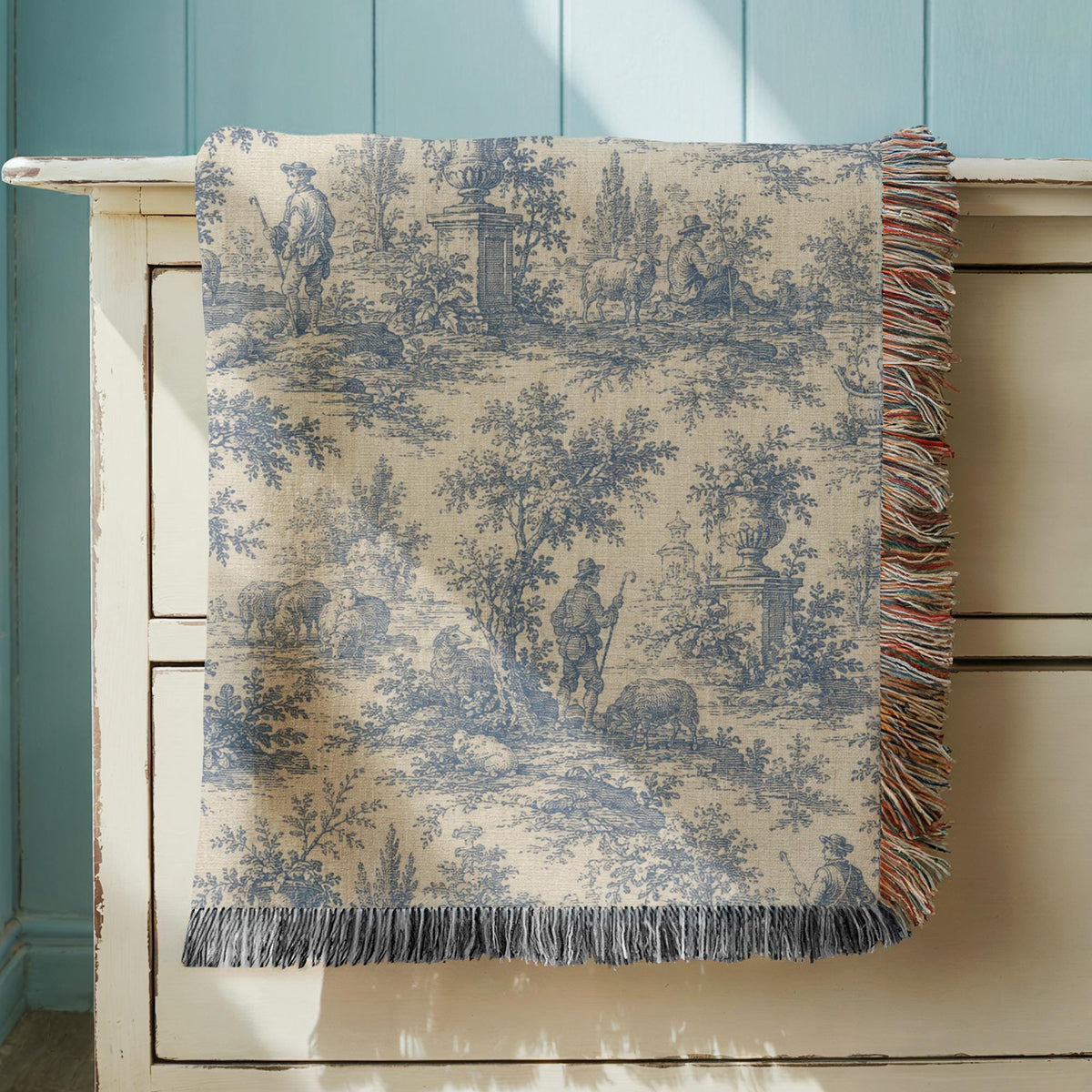 Toile Woven Blanket