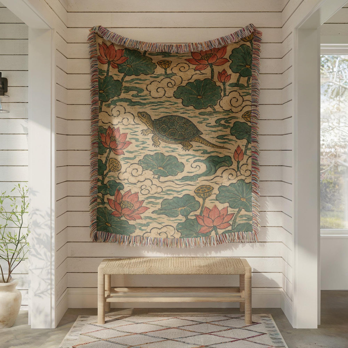 Turtle Woven Blanket