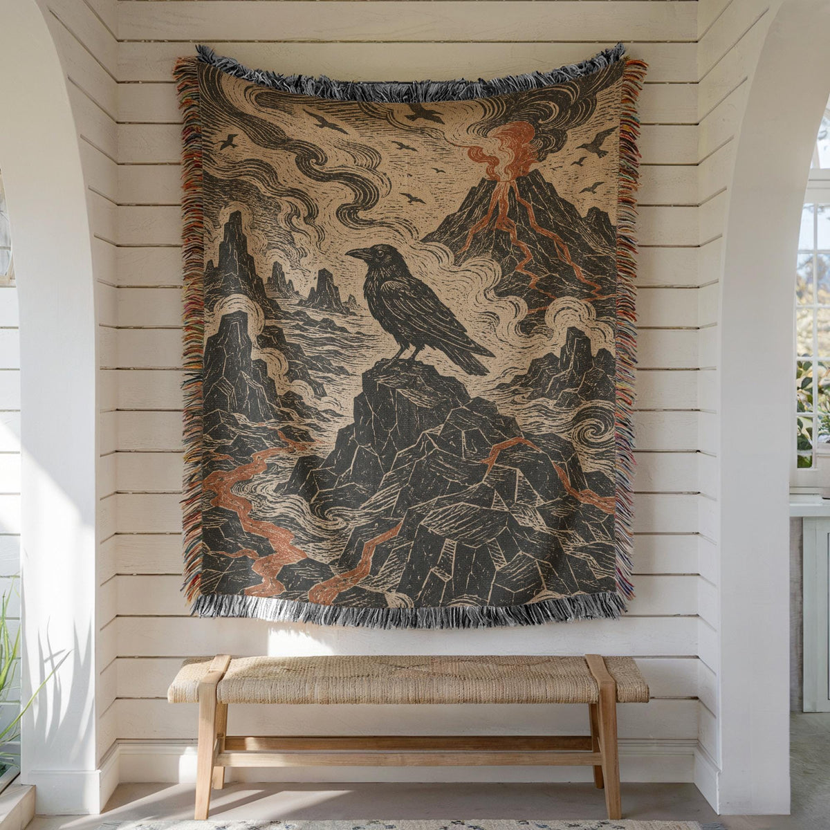 Raven Woven Blanket
