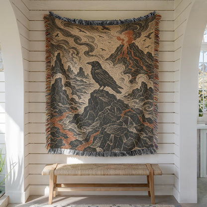Raven Woven Blanket