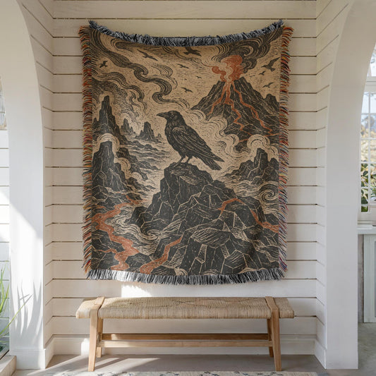 Raven Woven Blanket