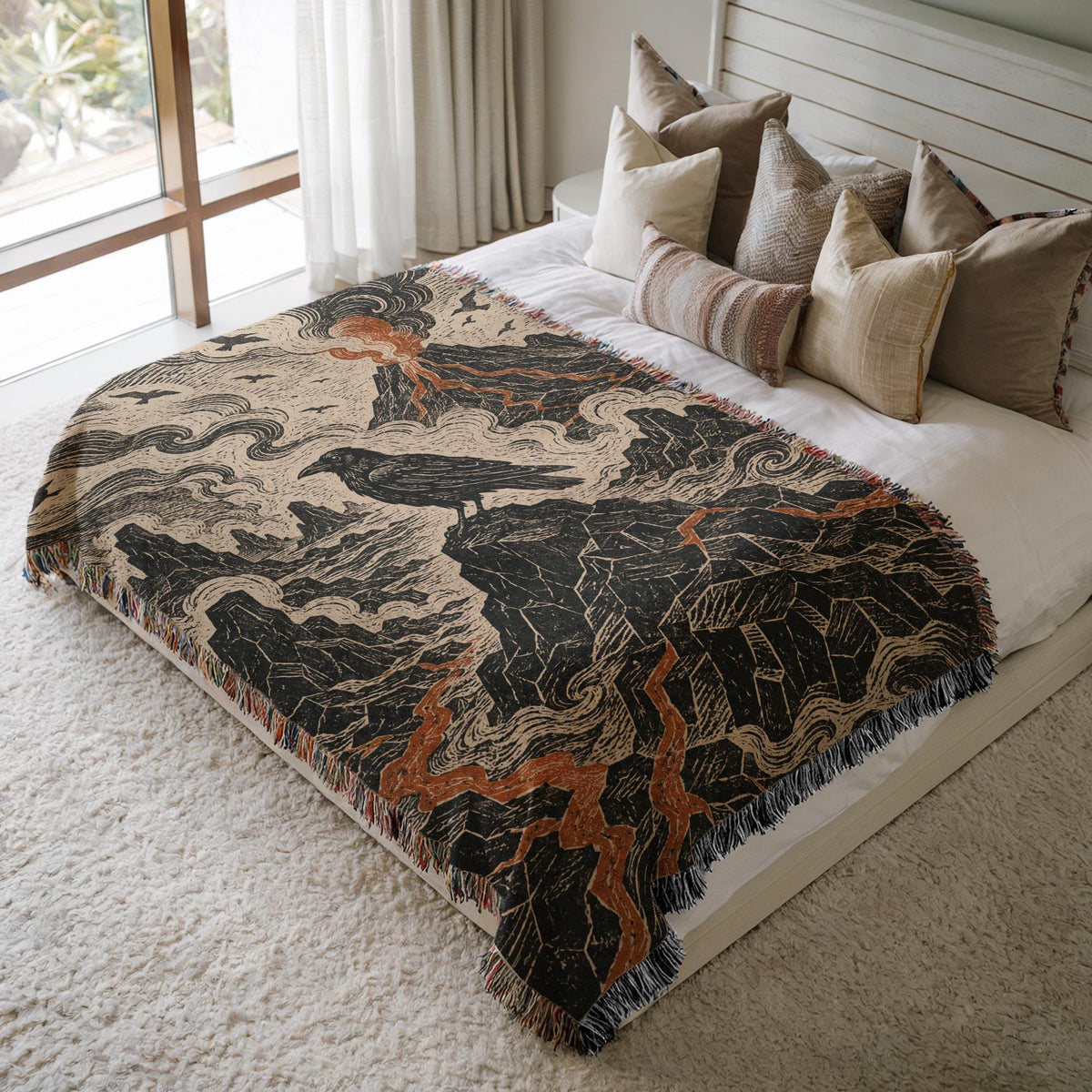Raven Woven Blanket