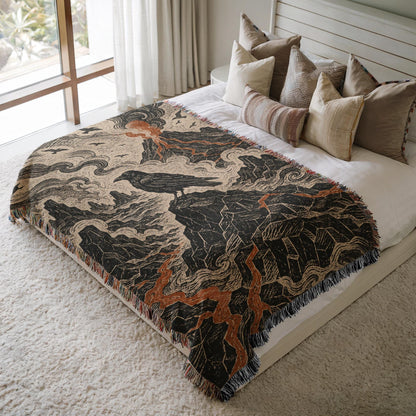 Raven Woven Blanket