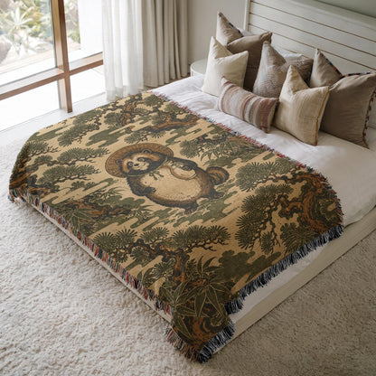 Panda Woven Blanket