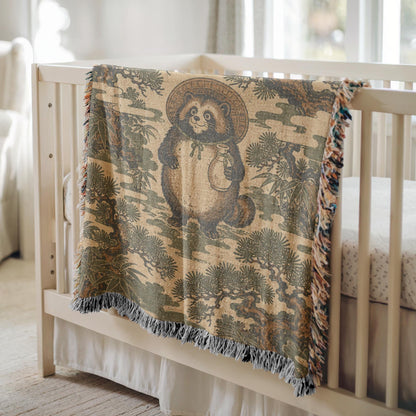 Panda Woven Blanket