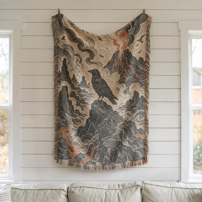Raven Woven Blanket