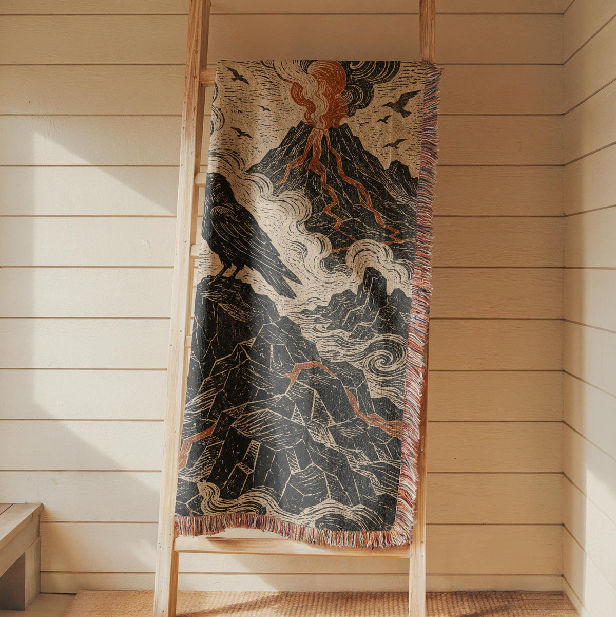 Raven Woven Blanket