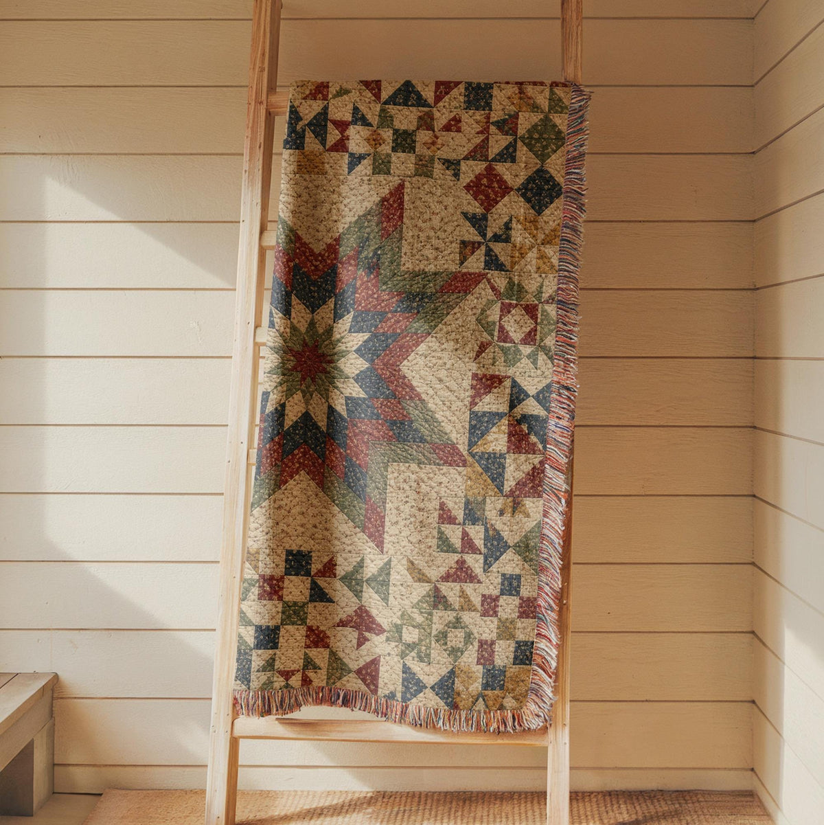 Star Quilt Woven Blanket