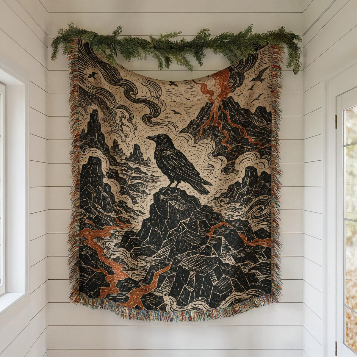 Raven Woven Blanket