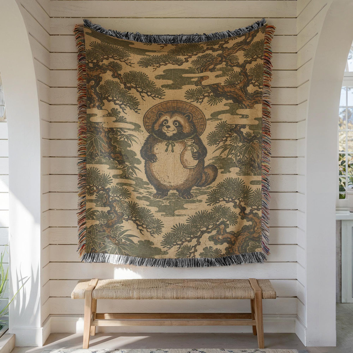 Panda Woven Blanket