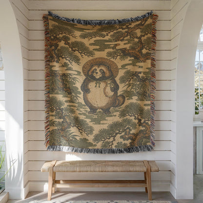 Panda Woven Blanket
