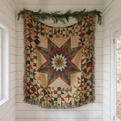Star Quilt Woven Blanket