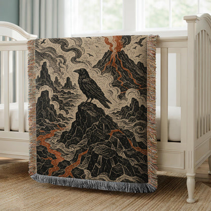 Raven Woven Blanket
