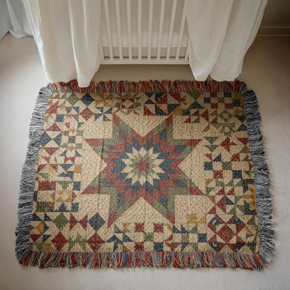 Star Quilt Woven Blanket