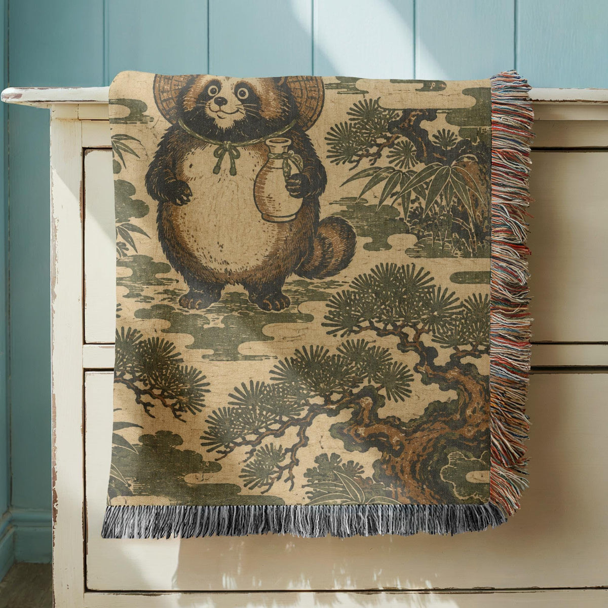 Panda Woven Blanket