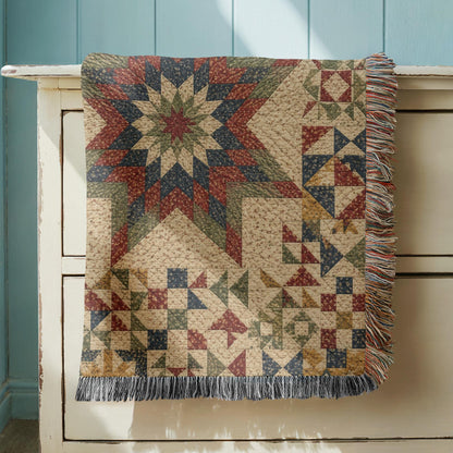 Star Quilt Woven Blanket