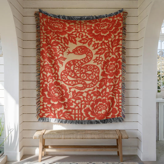 Snake Woven Blanket