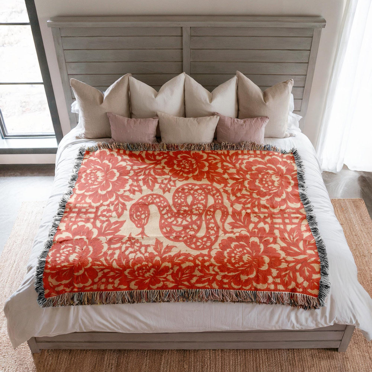 Snake Woven Blanket